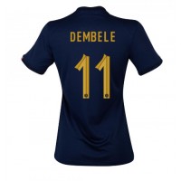Camisa de time de futebol França Ousmane Dembele #11 Replicas 1º Equipamento Feminina Mundo 2022 Manga Curta
